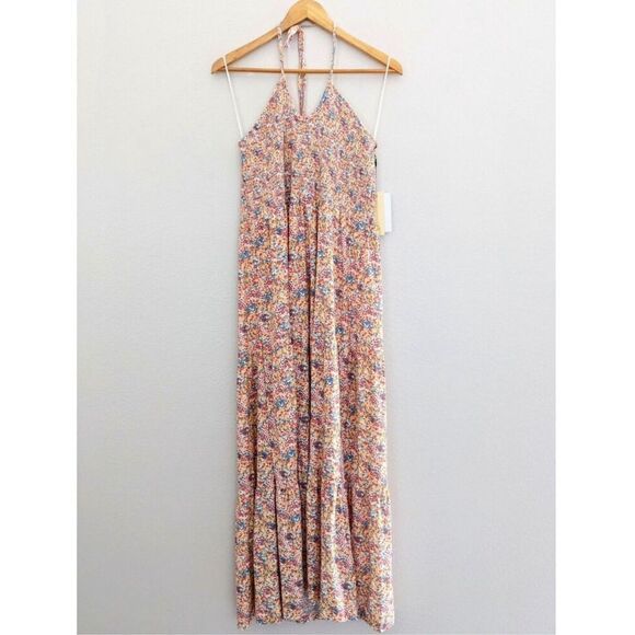 Nation LTD Kira 70s Maxi Dress in Flower Power Size L - Picture 3 of 9
